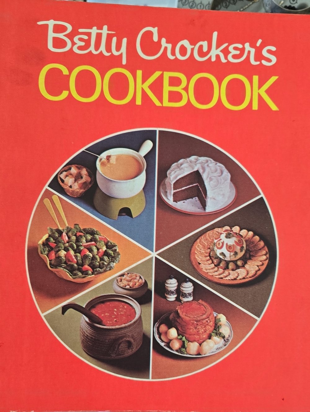 Betty Crocker's Cookbook - Bright Red Cover with Yellow Title 1974